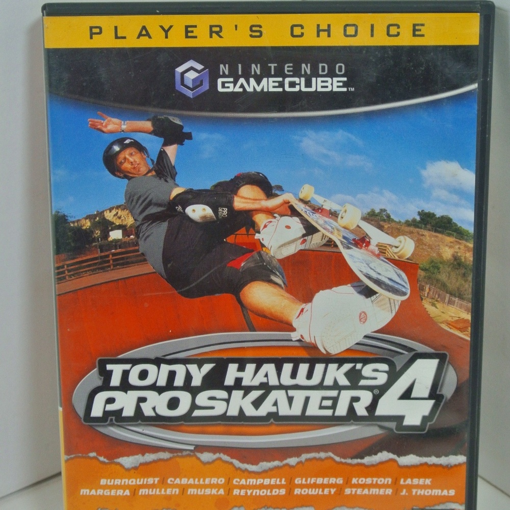 NINTENDO GAMECUBE PLAYERS CHOICE TONY HAWK PRO SKATER 4  GAME